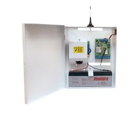 Устройство оконечное объектовое приемно-контрольное c GSM коммуникатором S400-2GSM-BK24-W "Нано" (под АКБ 2,3А/ч, цвет белый)